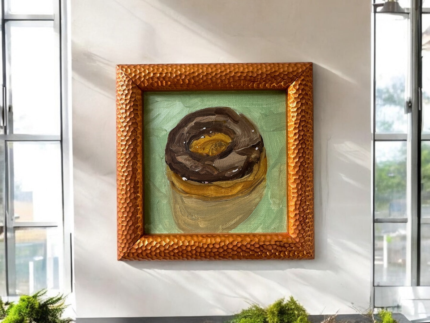 Donut Time - Oil on Board -  #1219