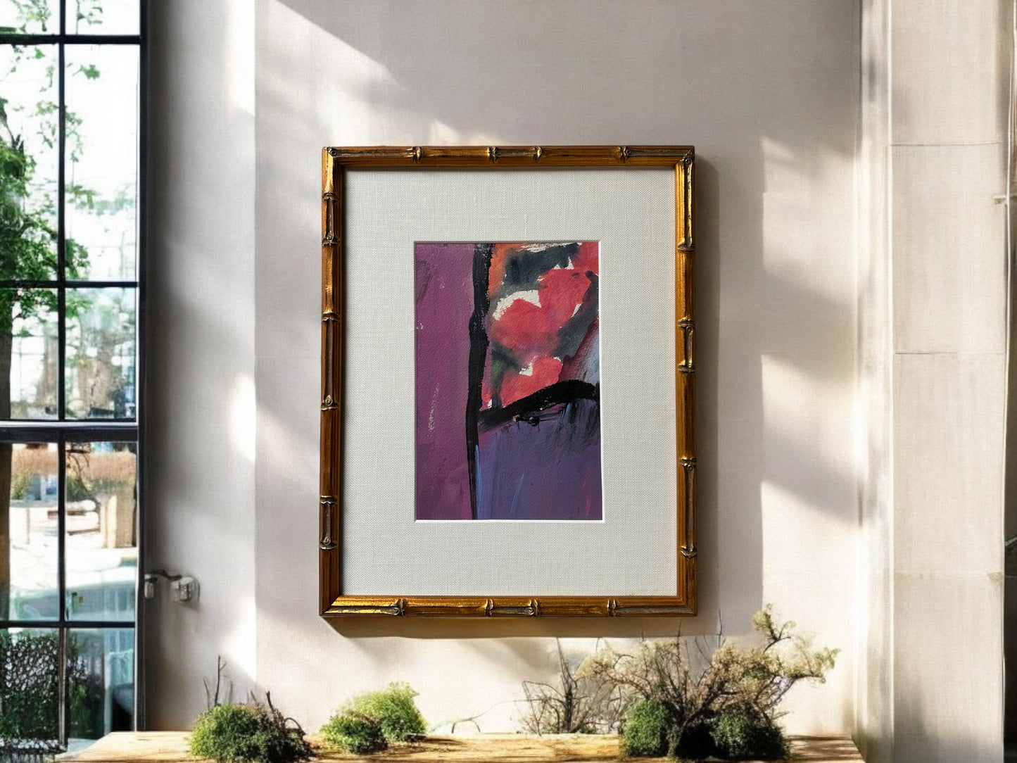 Abstract Two in Bamboo Frame - Karl 00 - #1072